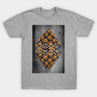 Geometric Orange Shapes T-Shirt